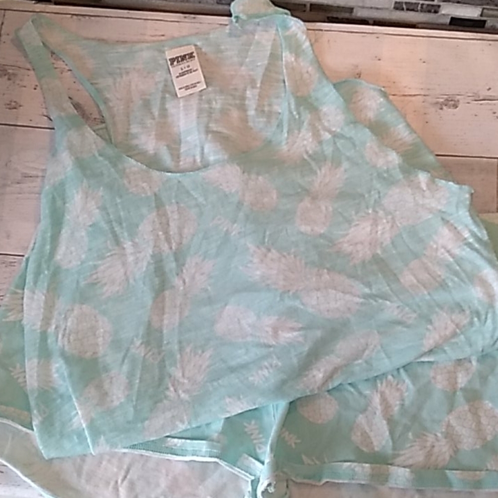 Victoria's Secret Pink pajama set shorts tank lg